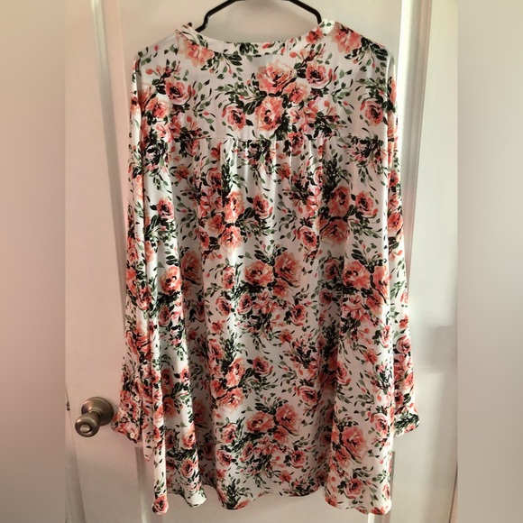 Torrid sz 5 Georgette Hi-Low Pullover Long Sleeve Blouse EUC - Picture 6 of 9